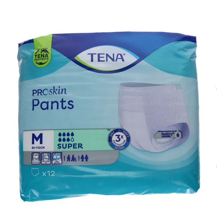 TENA Proskin Pants super, Medium, 12 stuks