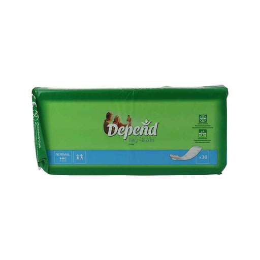 Depend Inlay Classic Normal 9x30cm, 30 stuks inlegger productafbeelding