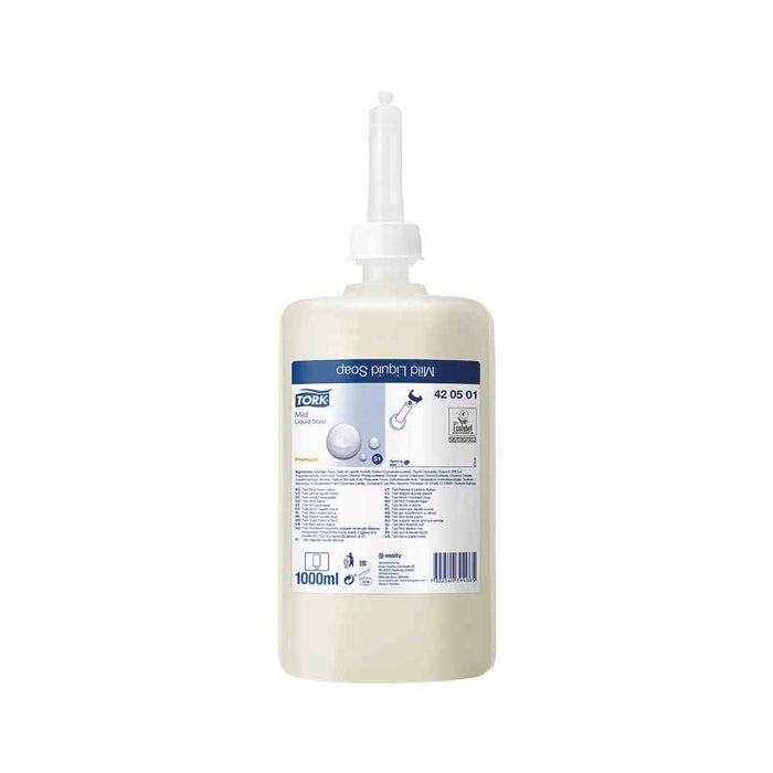 Tork Mild Liquid Soap S1 1L fles, 6 stuks verpakking