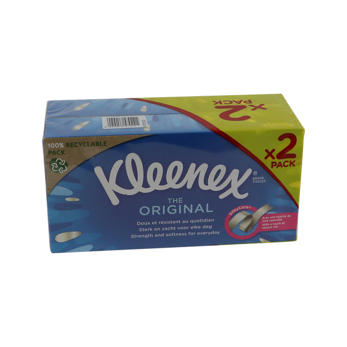 Kleenex Tissues Original Duobox, 2 x 80 stuks verpakking