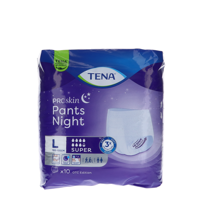 TENA Proskin Pants Night Super, Large, 10 stuks