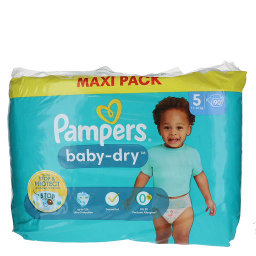 Afbeelding van Pampers Baby-Dry Maat 5 - 90 Luiers