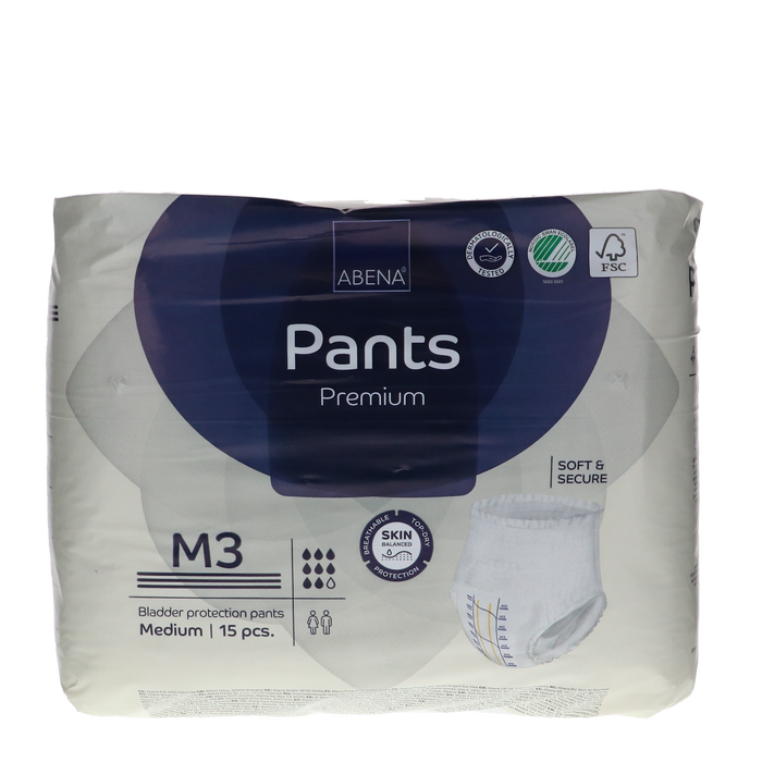 Abena Pants Premium M3 2400 ml, 15 stuks