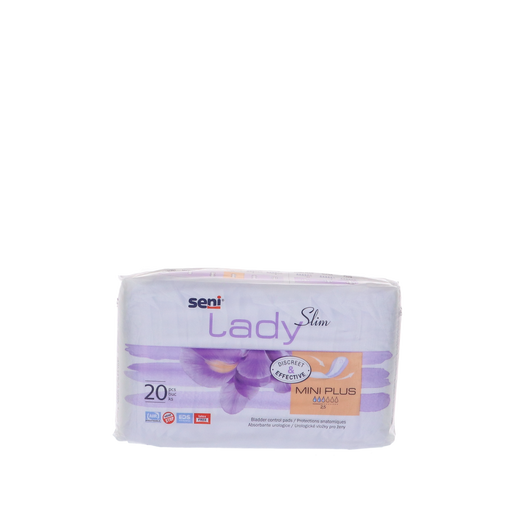 Afbeelding van Seni Lady Slim Mini Plus, 20 stuks inlegverbanden voor vrouwen.